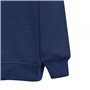 Loxdonz Chandail en molleton à col ras-du-cou pour filles et garçons, chandail unisexe en polaire douce pour enfants, bleu marin