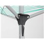 myAIMS Étendoir à linge rotatif 3 bras 3 bras en acier avec revêtement en poudre pliable pour le linge extérieur Système de para