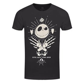 Nightmare Before Christmas The Homme Mystic Jack Acid Wash NBX T-Shirt Noir