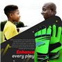 Warrior – Gants de gardien de but de football junior pour garçons, enfants, adultes, gants de protection super adhérents (3 – Co