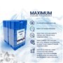 Schone Lot de 4 Blocs de Glace épais de 400 ML – Liquide de Refroidissement Qui Reste Tout Simplement congelé Plus Longtemps