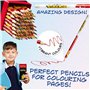 Pokemon Set Coloriage de 72 Crayons de Couleur Fournitures Scolaires Dessin Enfant Boîte de Rangement Pikachu Cadeau Fille et Ga