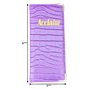 Acclaim Support rigide pour cartes de score de bowling - Légèrement rembourré - Effet texture reptile - 23 cm x 10 cm - Avec cli