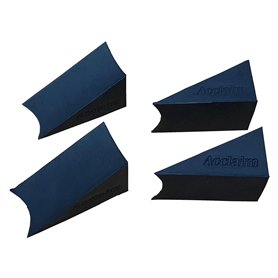 Acclaim Lot de 4 bols de bowling antidérapants en caoutchouc noir 5