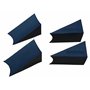 Acclaim Lot de 4 bols de bowling antidérapants en caoutchouc noir 5