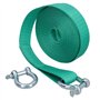AB Tools Sangle de remorquage extra longue de 20 m et deux manilles 8T pour remorquage tout-terrain 4 x 4