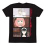 T shirt à manches courtes Spy X Family Trio Shots Noir Unisexe