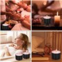 Volumoon 12PCS Boîtes à Bougies, Contenants de bougie, Noir Pots de Bougie, 8oz Pot Bougie Vide, Conteneurs Bougie pour La Fabri