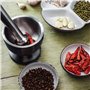 Litinliv Ensemble de mortier et pilon, Mortier en acier inoxydable de qualité alimentaire 304 et set, Broyeur de Pilules avec Co