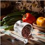 Litinliv Ensemble de mortier et pilon, Mortier en acier inoxydable de qualité alimentaire 304 et set, Broyeur de Pilules avec Co