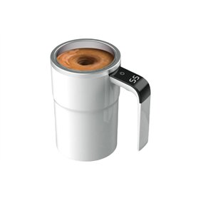 Panlouting Électrique Agitation Automatique Tasse à Café 380ML | Tasse Thermique avec Affichage de Température | Agitation Magné