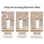 Panlouting Électrique Agitation Automatique Tasse à Café 380ML | Tasse Thermique avec Affichage de Température | Agitation Magné