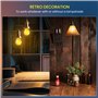 Lamptobe 4W ampoule led e14 blanc chaud 2200K verre ambré 40w égal à Vintage ampoule petit culot à vis G45 à led ampoule filamen