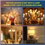 Lamptobe 4W ampoule led e14 blanc chaud 2200K verre ambré 40w égal à Vintage ampoule petit culot à vis G45 à led ampoule filamen
