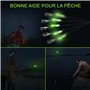 TobeBright LED Veilleuse Bâton Lumineux Pêche, Bâton Lumineux Accessoires de Pêche, Lumière Canne Peche pour la Pêche de Nuit, P