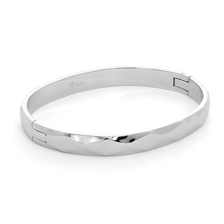 jewellerybox Bracelet Jonc Ovale Epais en Argent 925/1000