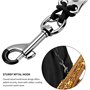 Sangle de cou en cuir véritable pour saxophone soprano ténor alto et clarinettes (noir)
