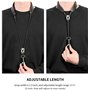 Sangle de cou en cuir véritable pour saxophone soprano ténor alto et clarinettes (noir)