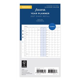 Filofax Agenda annuel horizontal personnel 2027