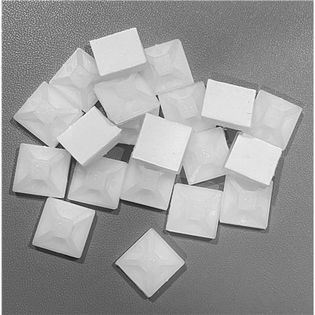 TERF® Lot de 50 attaches de câble auto-adhésives en nylon de qualité supérieure pour maison