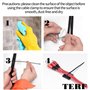 TERF® Lot de 50 attaches de câble auto-adhésives en nylon de qualité supérieure pour maison, bureau, jardin, garage, atelier, br