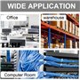 TERF® Lot de 50 attaches de câble auto-adhésives en nylon de qualité supérieure pour maison, bureau, jardin, garage, atelier, br