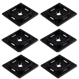 TERF® Lot de 20 attaches de câble auto-adhésives en nylon de qualité supérieure pour maison