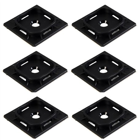 TERF® Lot de 20 attaches de câble auto-adhésives en nylon de qualité supérieure pour maison