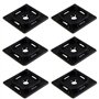 TERF® Lot de 20 attaches de câble auto-adhésives en nylon de qualité supérieure pour maison