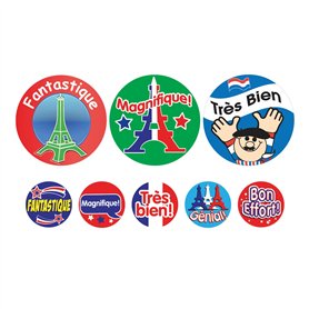 SuperStickers Lot de 1240 autocollants de louange français.