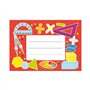 SuperStickers Lot de 32 étiquettes autocollantes pour cahiers d'exercices de mathématiques.