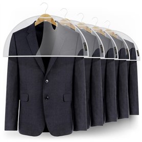 Hangerworld Lot de 15 Housses Couvre-épaules Transparentes