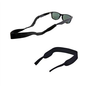 TRIXES Cordon Lunettes Attache en néoprène Extensible Sport Noir pour Lunettes de Soleil