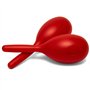 TIGER MAR49-4 Lot de 2 paires de maracas en plastique coloré Taille complète Longueur totale 24 cm