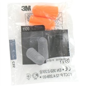 3M Lot de 20 paires de 1100 bouchons d'oreille en mousse souple SNR 35 dB Idéal pour dormir