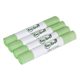 Lot de 100 mini sacs compostables de 3 L pour plan de travail de cuisine pour déchets alimentaires EN13432