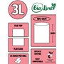 Lot de 100 mini sacs compostables de 3 L pour plan de travail de cuisine pour déchets alimentaires EN13432