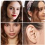 Kurtzy Piercing Nez Tige Pliable en Acier Inoxydable (Lot de 20) - Lot Piercing Tragus de 1,8 mm en Cristal Couleurs Assorties -