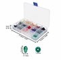 7 mm - 15 Couleurs - Perle de Rocaille en Verre pour l’Artisanat