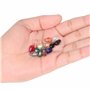 Kurtzy Kit de Perles en Verre pour Bijoux (Lot de 225) - 12 x 7,7 mm - 15 Couleurs - Perle de Rocaille en Verre pour l’Artisanat