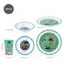 Ensemble de vaisselle 3 pièces en forme de véhicule - Assiette, bol et gobelet - Pour enfants - Sans BPA