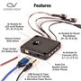 COSVOX, Pack lumière et Son Cosplay. Puce Audio MP3 DIY avec 4 Boutons poussoirs et 4 LED colorées. Mémoire de 8 Mo Ajoutez de l