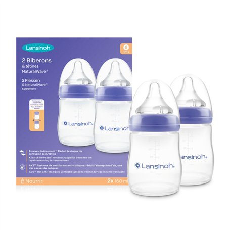 Lansinoh I Biberon PP Natural Wave 2x160 Ml