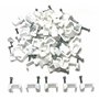Attaches en plastique blanc pour câble électrique avec câble