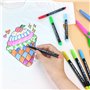 Artme Marqueurs Tissus 20 Couleurs, Feutres pour tissu, Feutres Textiles Permanents pour Dessin sur Coton, T-Shirts et Sacs, Cou
