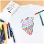 Artme Marqueurs Tissus 20 Couleurs, Feutres pour tissu, Feutres Textiles Permanents pour Dessin sur Coton, T-Shirts et Sacs, Cou