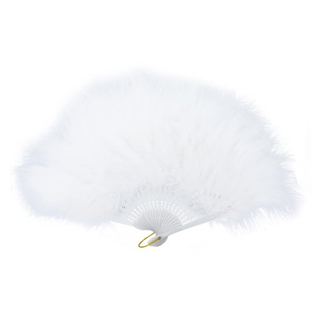 FANSOF.FANS Ventilateur à Main en Plumes de Marabou 45cm