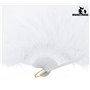 FANSOF.FANS Ventilateur à Main en Plumes de Marabou 45cm, déguisement Robe de soirée de Noces Cadeau en Plein air Vintage Danse 