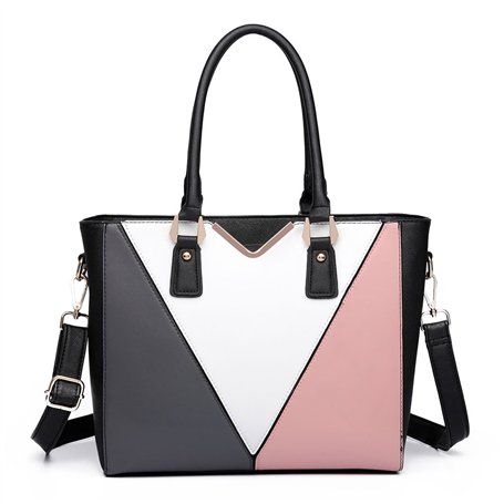 Miss Lulu Sac à Main Femme Cabas Bandoulière en Cuir PU