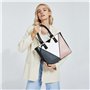 Sac Épaule en Forme de V - Sac Ado Multicolore en Simili Cuir